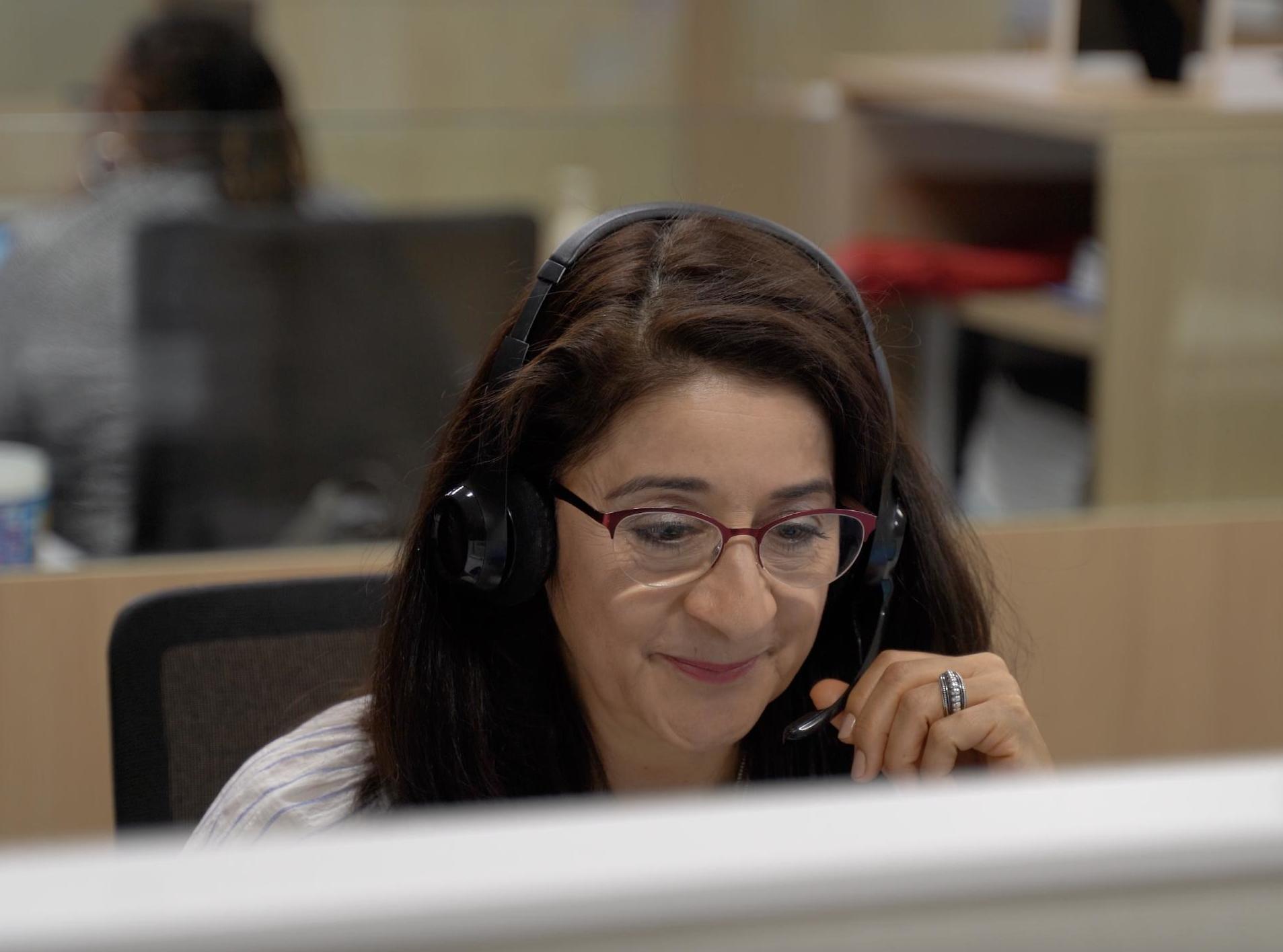 call center staff member